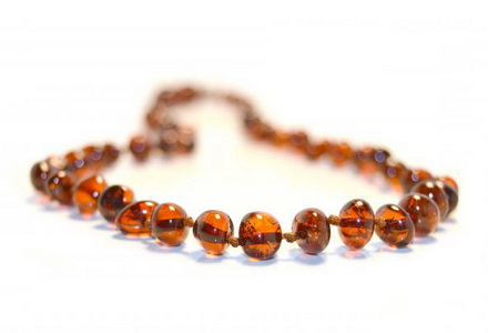 Baby teething amber necklaces